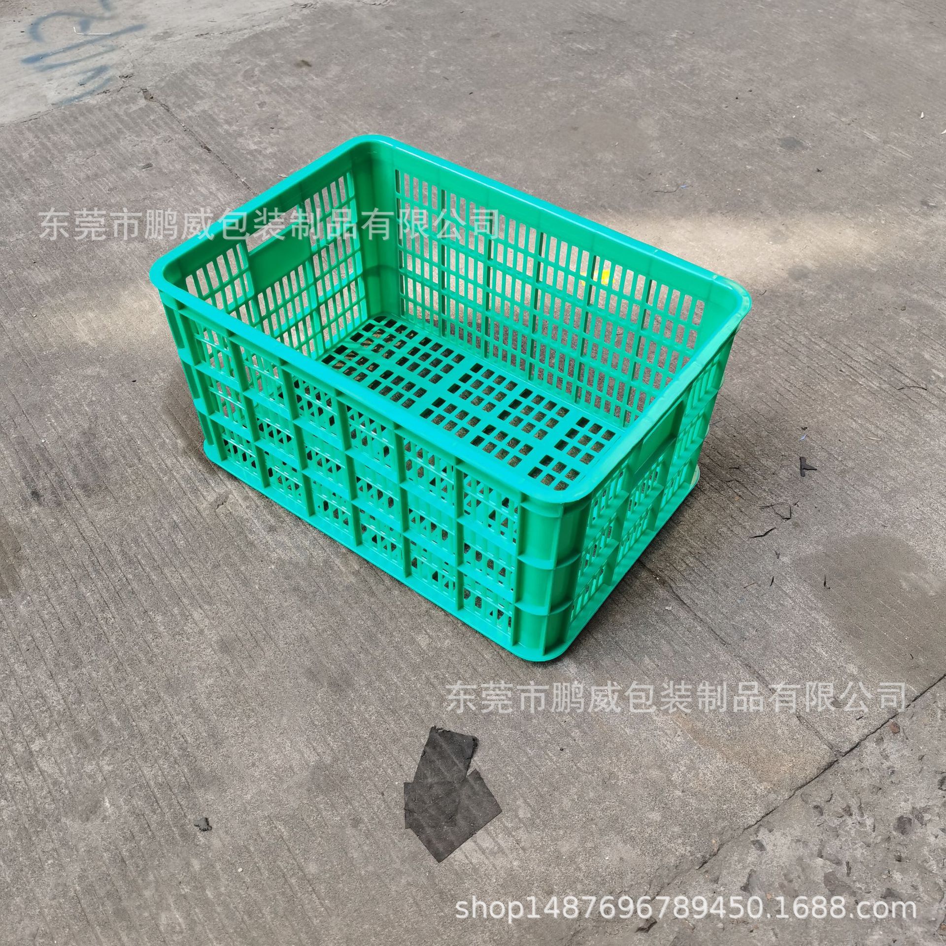 周转水果筐610*420*315菜场运输配送储物萝 塑料筐快递镂空塑胶框