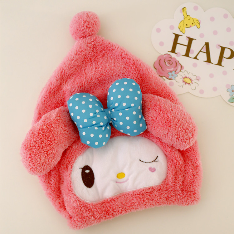 Cartoon hair towel, dry shower cap
