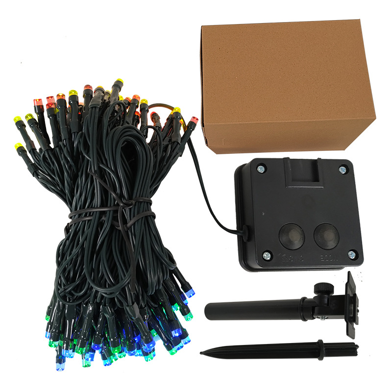 led太陽能8功能防水燈串 聖誕節日裝飾燈 室外庭院陽台花園燈