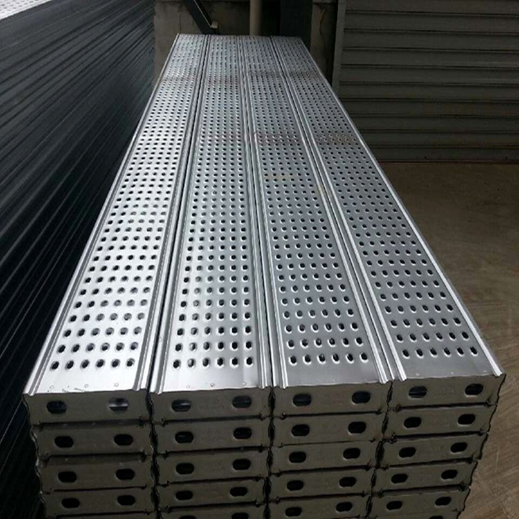 粤建易钢制脚踏板 建筑钢踏板 带挂钩钢跳板 建筑钢跳板来电订购