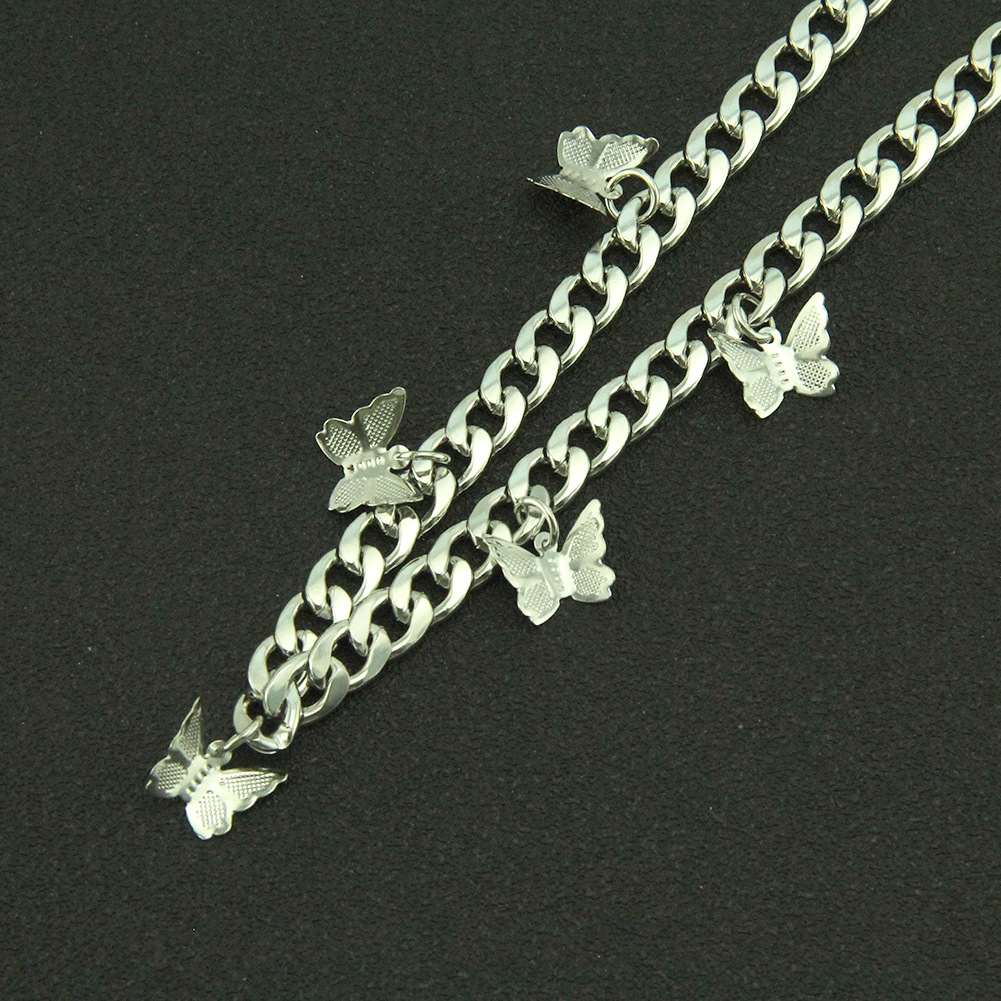 Nouveaux Bijoux Simples Brillant À La Mode À La Mode Pendentif Papillon Collier Cubain display picture 4