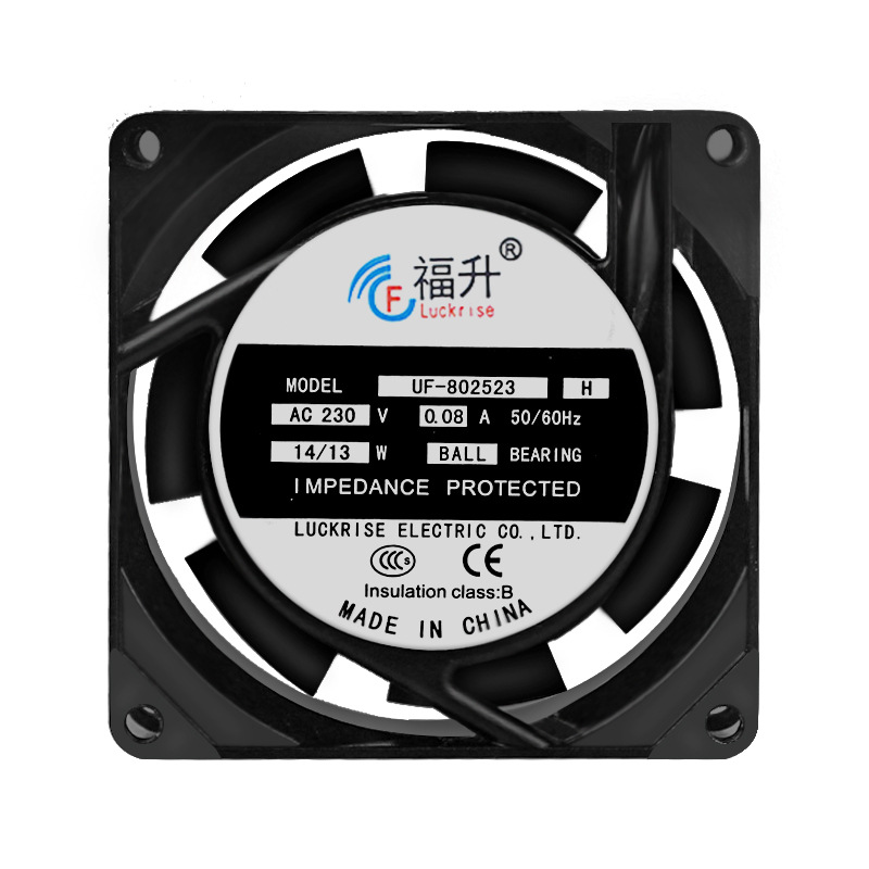 FULLTECH散热风扇AC8025风扇机柜220V医疗设备双滚轴交流风扇