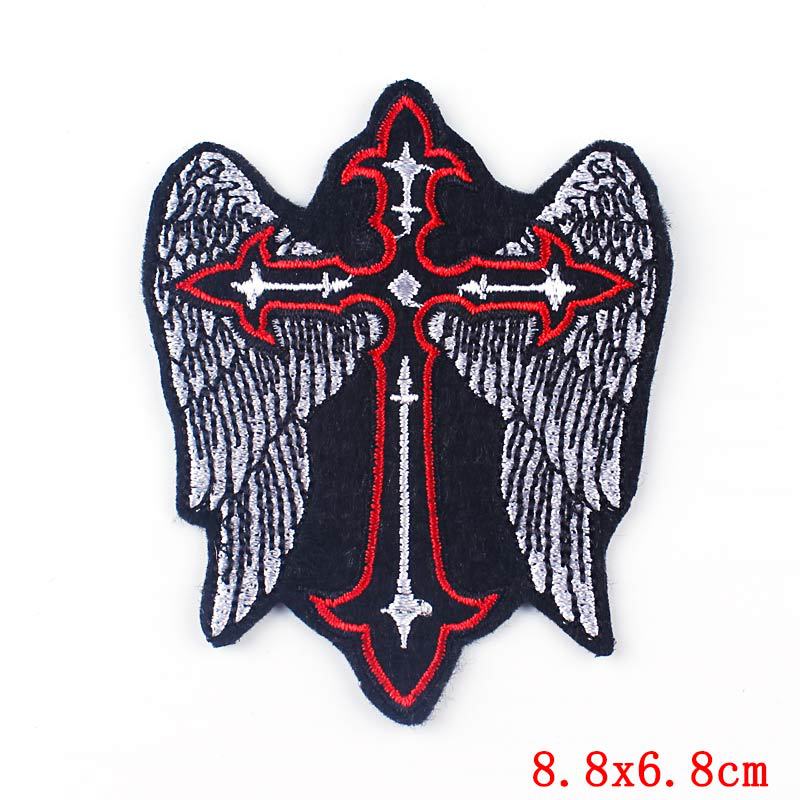 Clothing Sticker Patches Classification 1 Piece Quantity 1 Piece Gothic Punk Letter Skull Black Clothing Sticker Patches