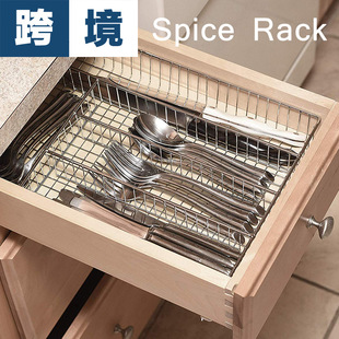 Factory in stock iron wire craft storage basket home stationery storage basket rose Golden knife and fork drawer separated storage