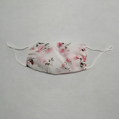 Gasa máscara transpirable protección solar protección UV a prueba de polvo cómoda dama suave floral lavable fácil respirar