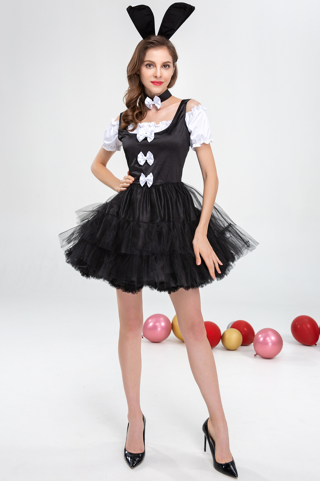 万圣节服装成人女 兔女郎裙子兔子装魔术师演出服游戏制服蓬蓬裙-阿里巴巴
