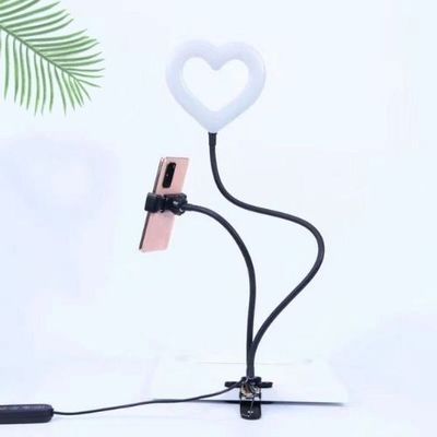 heart-shaped RGB Colorful live broadcast factory live broadcast fill-in light Two-in-one Clip Light Dimming Color led Table lamp