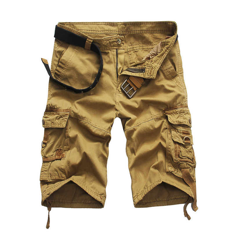 280g Weight Shorts Pants Length Cotton Fabric Type Mid Waist Waist Line Cargo Pants Pants Type Inelastic Elasticity Holiday, Street Occasion Loose Fit Type Solid Color Pattern Summer Season Men's Gender Casual Style Men's Solid Color Casual Loose Men's Bottoms 4