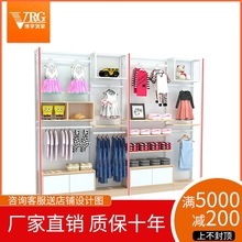 母婴店货架超市钢木货架孕婴儿童店奶粉背柜童装靠墙木质展示架