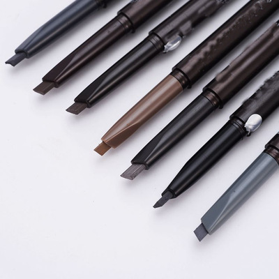 眉筆雙頭帶眉刷深咖色淺灰色黑色深灰色中咖色眉筆七色帶眉刷眉筆