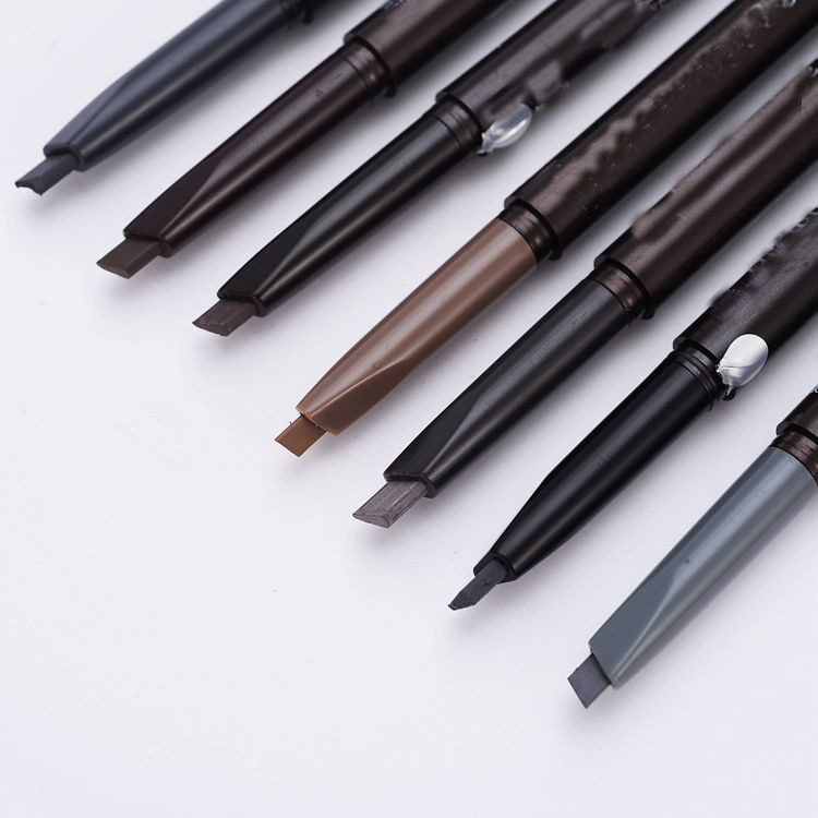 眉筆雙頭帶眉刷深咖色淺灰色黑色深灰色中咖色眉筆七色帶眉刷眉筆