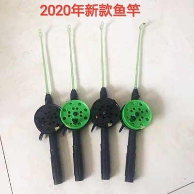 兒童塑料片卡通風筝放飛工具20年新款魚竿器材釣魚杆含漁線輪30米