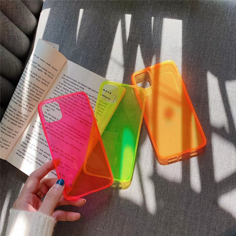 Simple Creative Fluorescent Transparent Protective Cover Wholesale Nihaojewelry display picture 6