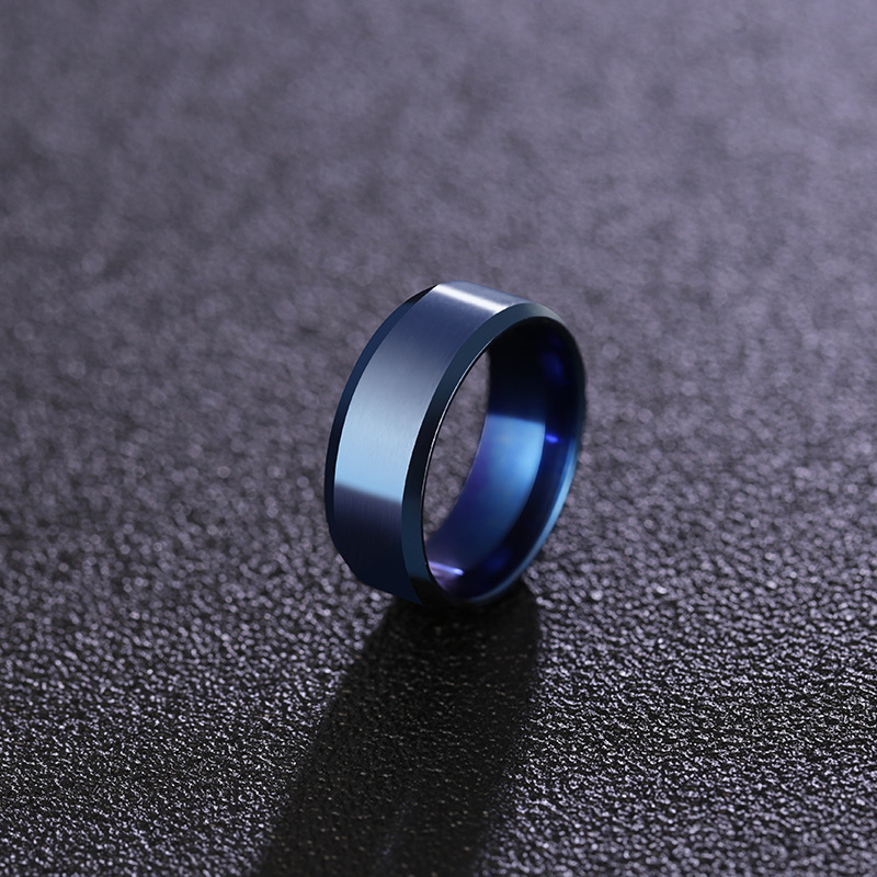 7g Weight Rings Classification Hip-Hop Vintage Style Cool Style Customization Laser Engraving Solid Color Titanium Steel Plating Unisex Rings Men Band Rings