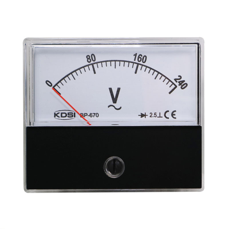 KDSI厂家供应指针交流电压表BP-670 AC240V整流式仪表指针式