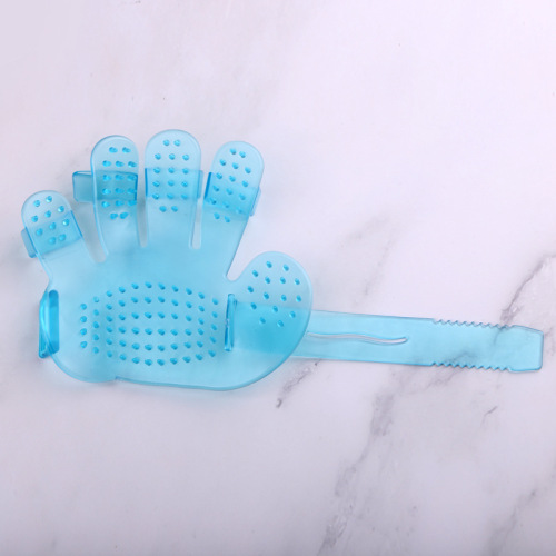 Factory direct sales pet bathing gloves brush dog five-finger gloves massage brush pet comb cat cleaning supplies