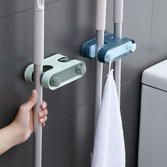 Factory direct sales powerful mop rack without punching multifunctional mop hook bathroom artifact broom storage clip