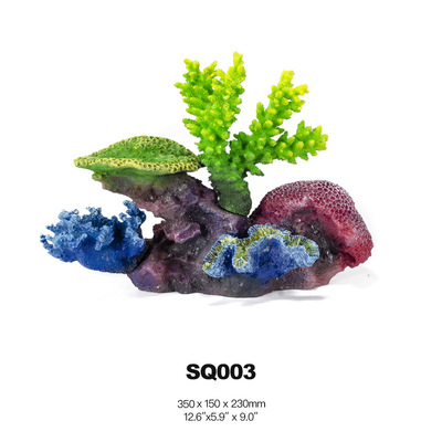 仿真假珊瑚礁石造景组合树脂珊瑚鱼缸装饰水族箱摆件海水缸布景|ms