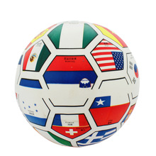 伊諾特 8.5寸PVC彩旗可充氣足球拍拍球 加厚耐磨兒童玩具球彩印球