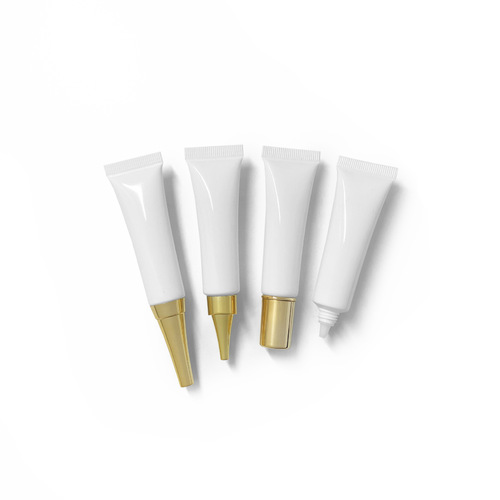 White 15g Cosmetic Soft Tube 15ml Trial Transfer Bottle with Pointed Tip Tube Eye Cream PE Plastic Bottle