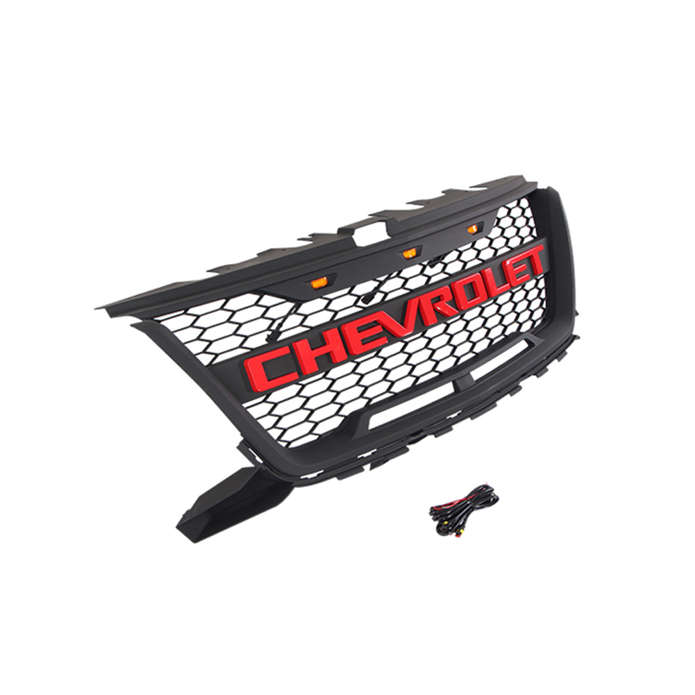 Front Grill Upper Grille Mesh Black For Chevrolet Colorado