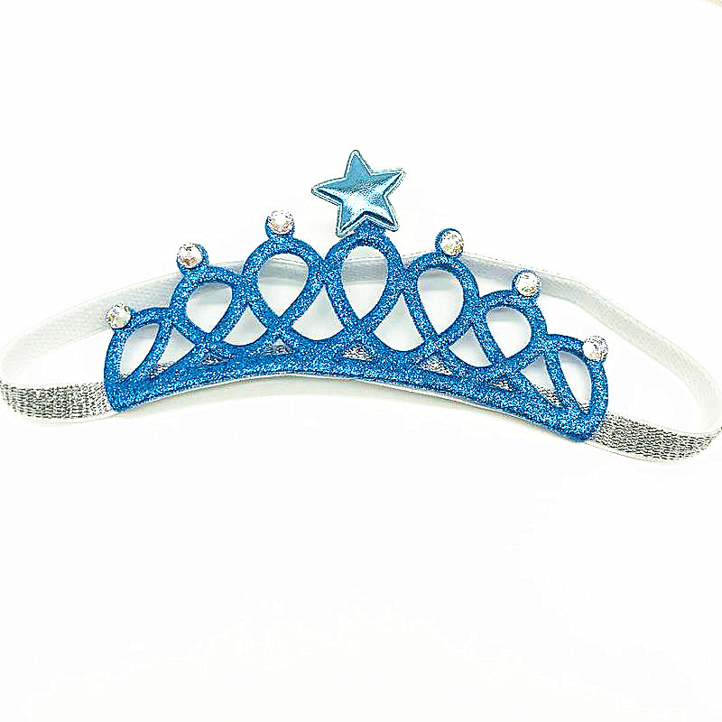Cross-Border Baby Hair Band Crown European and American Children's Hair Accessories Baby Hair Band Girls Headdress 100 Days Old One Month Old Birthday