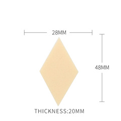 Small Rhombus Powder Puff Latex Mini Disposable Compact Powder Puff Direct Selling