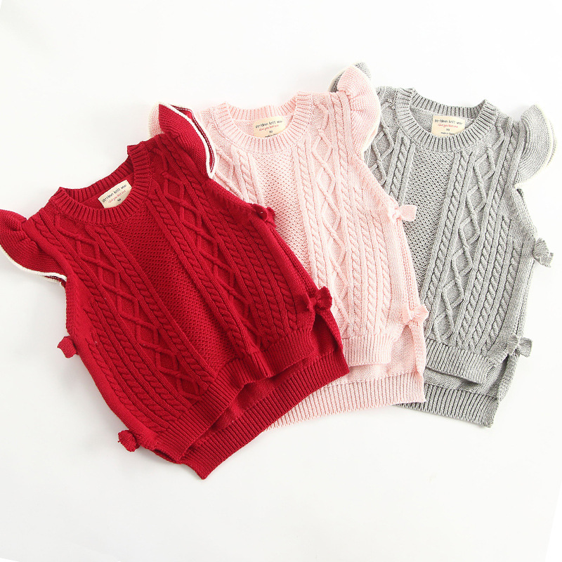 Entrega de una pieza 2021 nueva ropa para niños suéter para niños chaleco para niñas Primavera, Otoño e Invierno ropa exterior para bebés Chaleco de punto