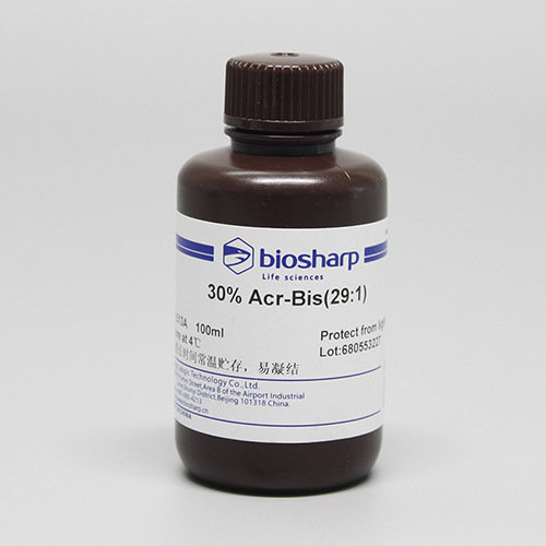 biosharp BL513A 丙烯酰胺/甲叉 29:1,30%溶液  100ml