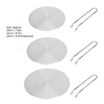 燃气电磁炉不锈钢散热盘 电磁炉导热盘 可拆卸手柄款圆盘式散热器