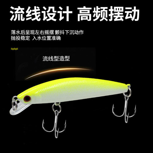 8.5 cm 7.5 g minolulu bait bionic fake bait tilted mouth bass fake bait hard bait fishing gear cross-border e-commerce