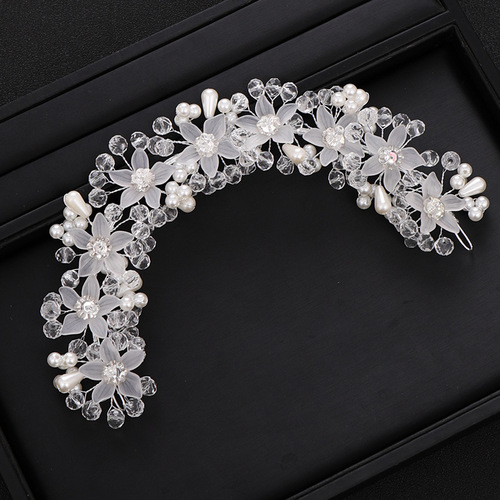 Hairpin hair clip hair accessories for women Mother jewelry handmade crystal flower hair band children performance hair dress wedding dress wedding accessories