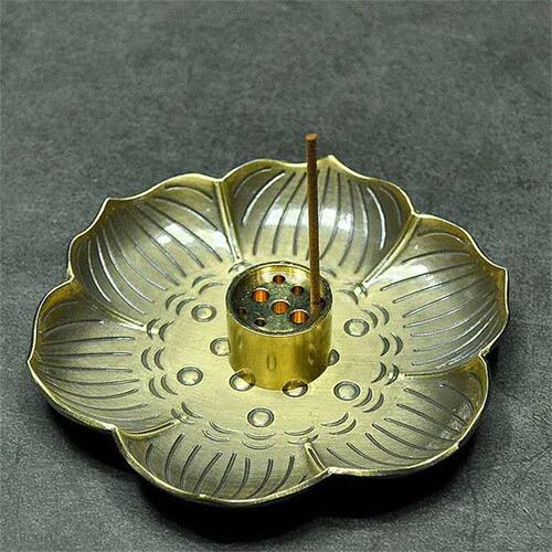 Household mini incense stick, copper gourd incense stick, nine-hole incense holder, mini creative water drop incense device, incense burner accessories