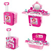 Cross -border 3 -in -makeup toy suitcase Girls, girls dressing, children, family toys