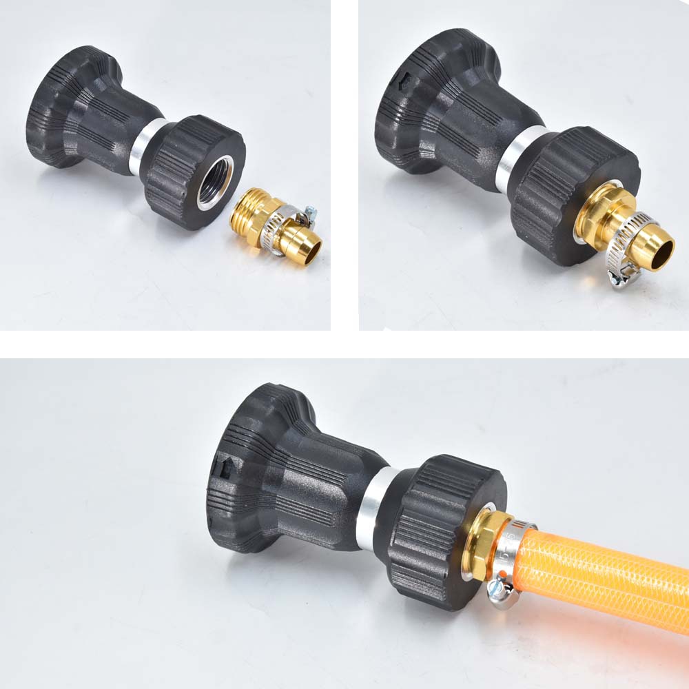 Estilo americano 5 puntos Jardín de tubería de agua de reparación de metal conector traje accesorios de manguera de riego transfronteriza en Stock lote mixto