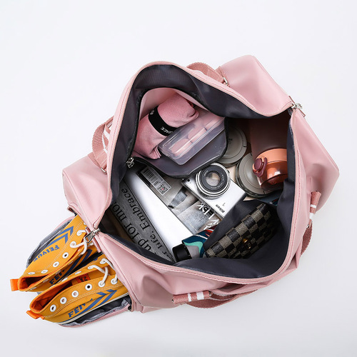 Yoga bag, sports fitness bag, women's dry and wet separation shoe training bag, wholesale custom printed logo short-distance travel bag