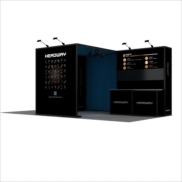 出国展架设计制作 3*6展位展架  铝合金便携式展架