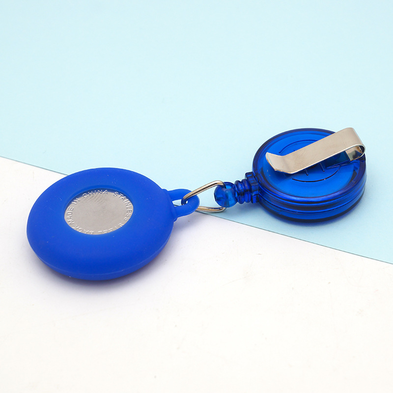 Reloj de enfermera de hebilla fácil de tirar Reloj colgante portátil de enfermera de hospital dial redondo puntero luminoso reloj de pecho retráctil reloj de bolsillo para hombres y mujeres