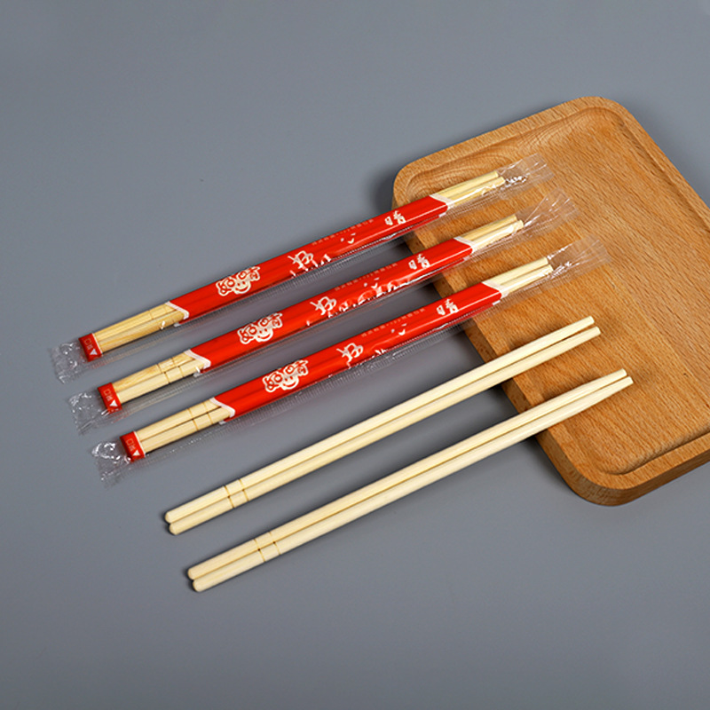 disposable chopsticks gules packing Good mood Chopsticks Wedding Wedding banquet disposable Bamboo Chopsticks Manufactor Supplying