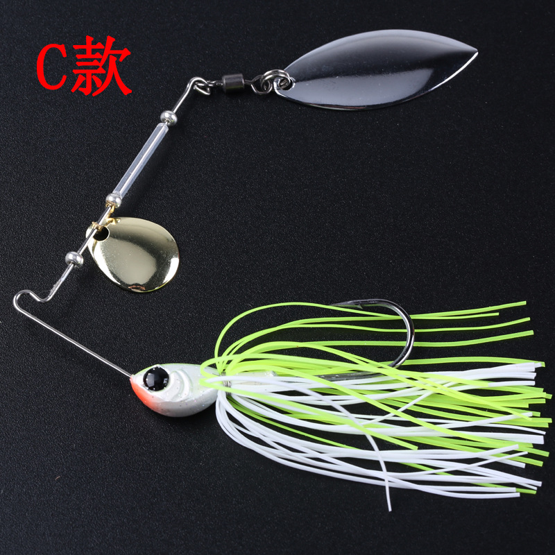 Shallow Diving Buzzbait lures spinner baits Fresh Water Bass Swimbait Tackle Gear