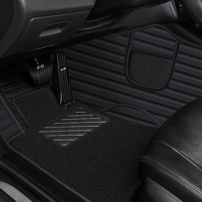 廠家直銷工廠壹件代發專車專用五座七座轎車真牛皮全包圍汽車腳墊