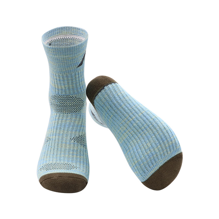 Medias de algodón peinadas personalizadas, logotipo de comercio exterior, nuevos calcetines deportivos de anillo para hombres, cómodos y amortiguadores, moda