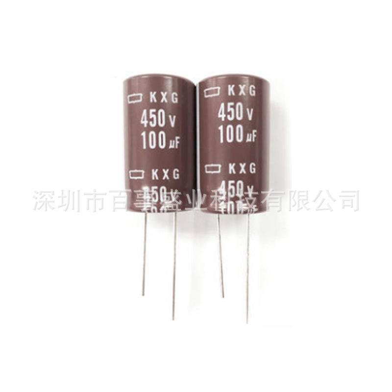 百事盛业 黑金刚电解电容100UF450V 18*40 KXG长寿命系列电源专用