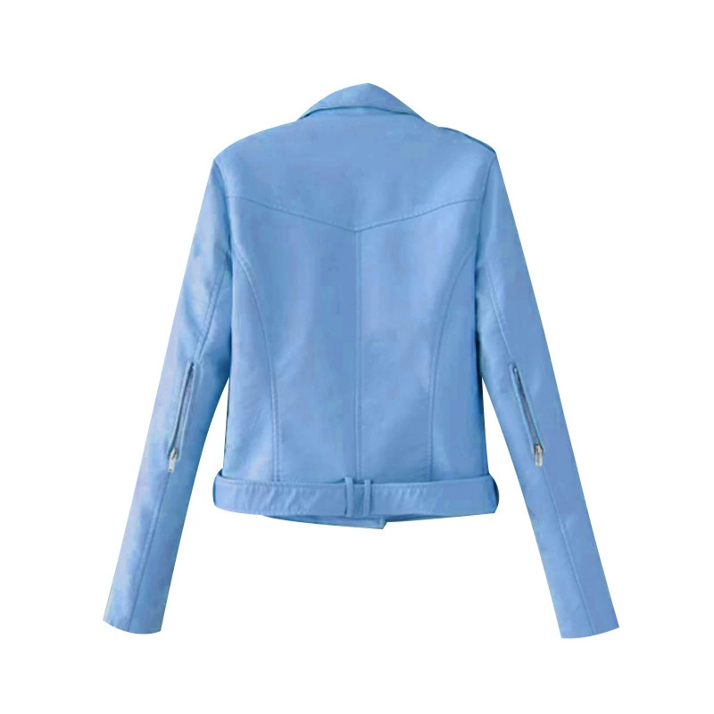Polyurethane jacket, short set, European style, city style