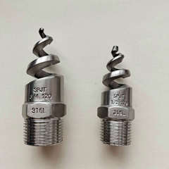 Stainless steel spiral nozzle, cooling tower spray atomization nozzle, power plant desulfurization and dust removal atomization nozzle customization