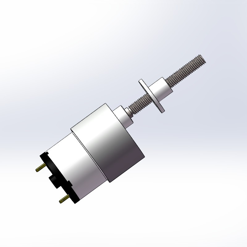 JGB37-520 螺纹轴配法兰12V24V直流减速电机旋转推杆马达工厂直销