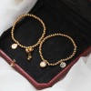 Fashionable birthday charm, brand women's bracelet, does not fade