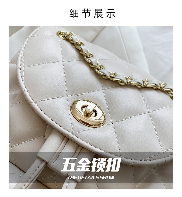 Shoulder Bag New Wave Summer Fashion Diamond Chain Backpack Large Capacity Shoulder Bag Wholesale Nihaojewelry display picture 22