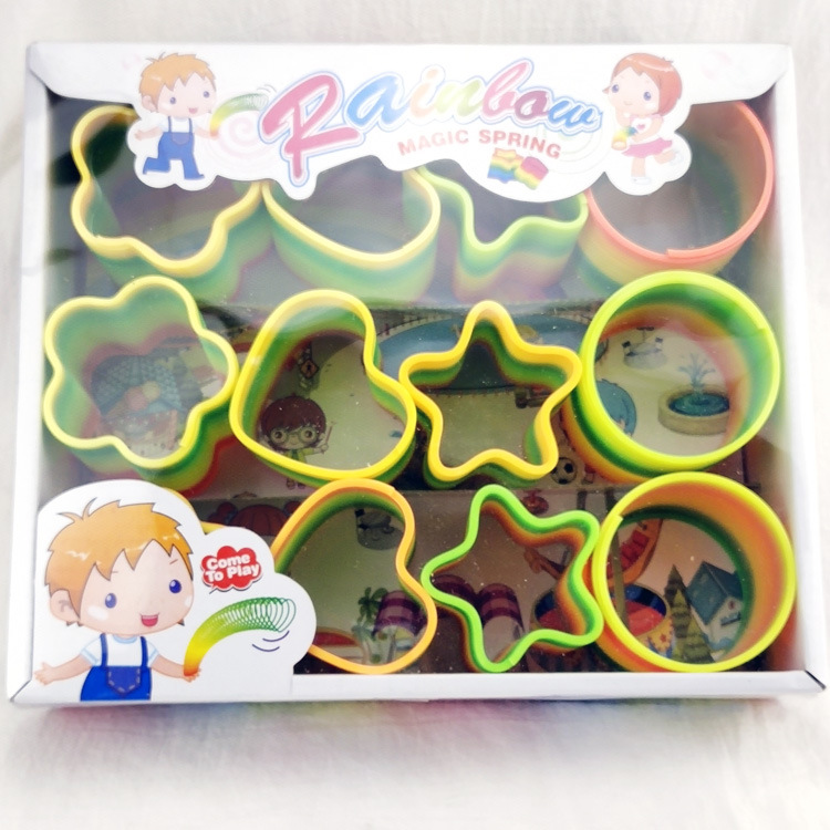 F1532 caja Arco Iris círculo juguetes para niños juguetes educativos Yiwu 2 yuanes dos yuanes tienda Juguetes al por mayor