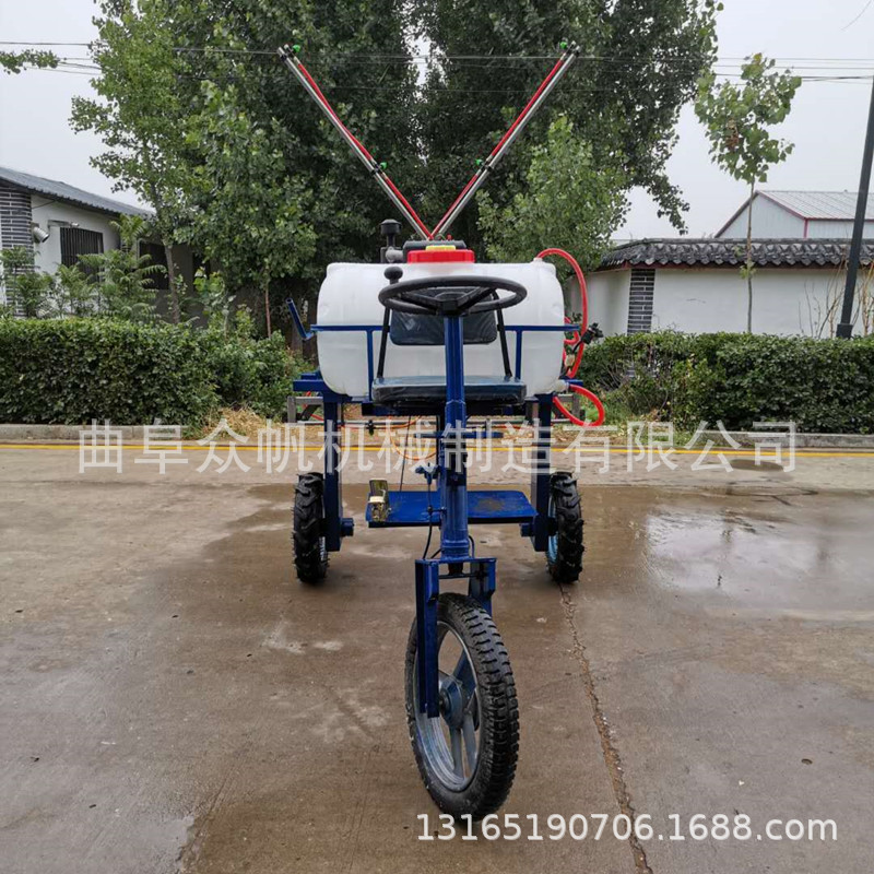 玉米大豆花生三轮打药机 座驾式三轮柴油喷药机 高杆作物喷雾机